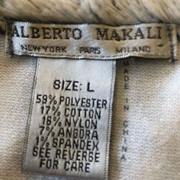 Alberto Makali Mystical Fairycore Double Breasted Sweater Jacket with Faux Fur - Picture 9 of 15